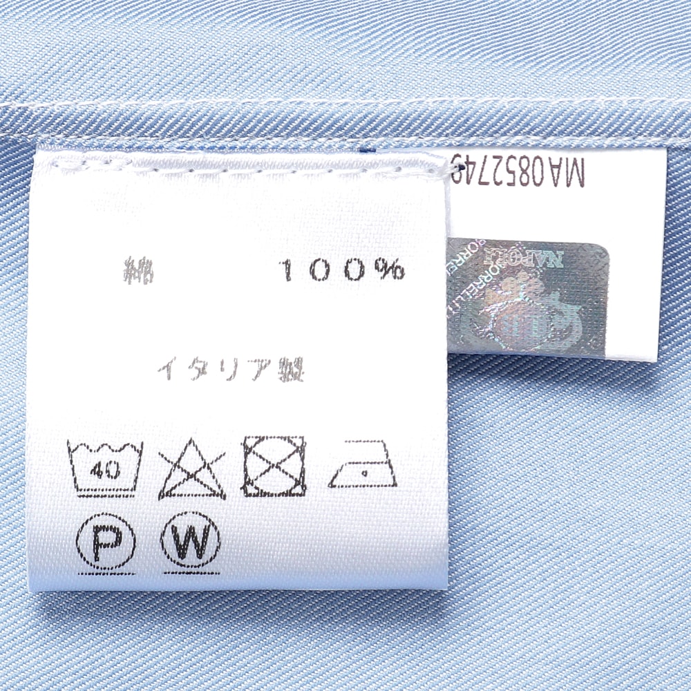 コットンツイル無地セミワイドカラーシャツ／LUCIANO（PS30051