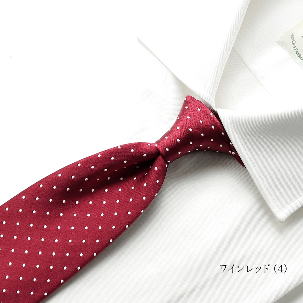 シルクサテンドットネクタイ／1070（10colors） | NECKTIE