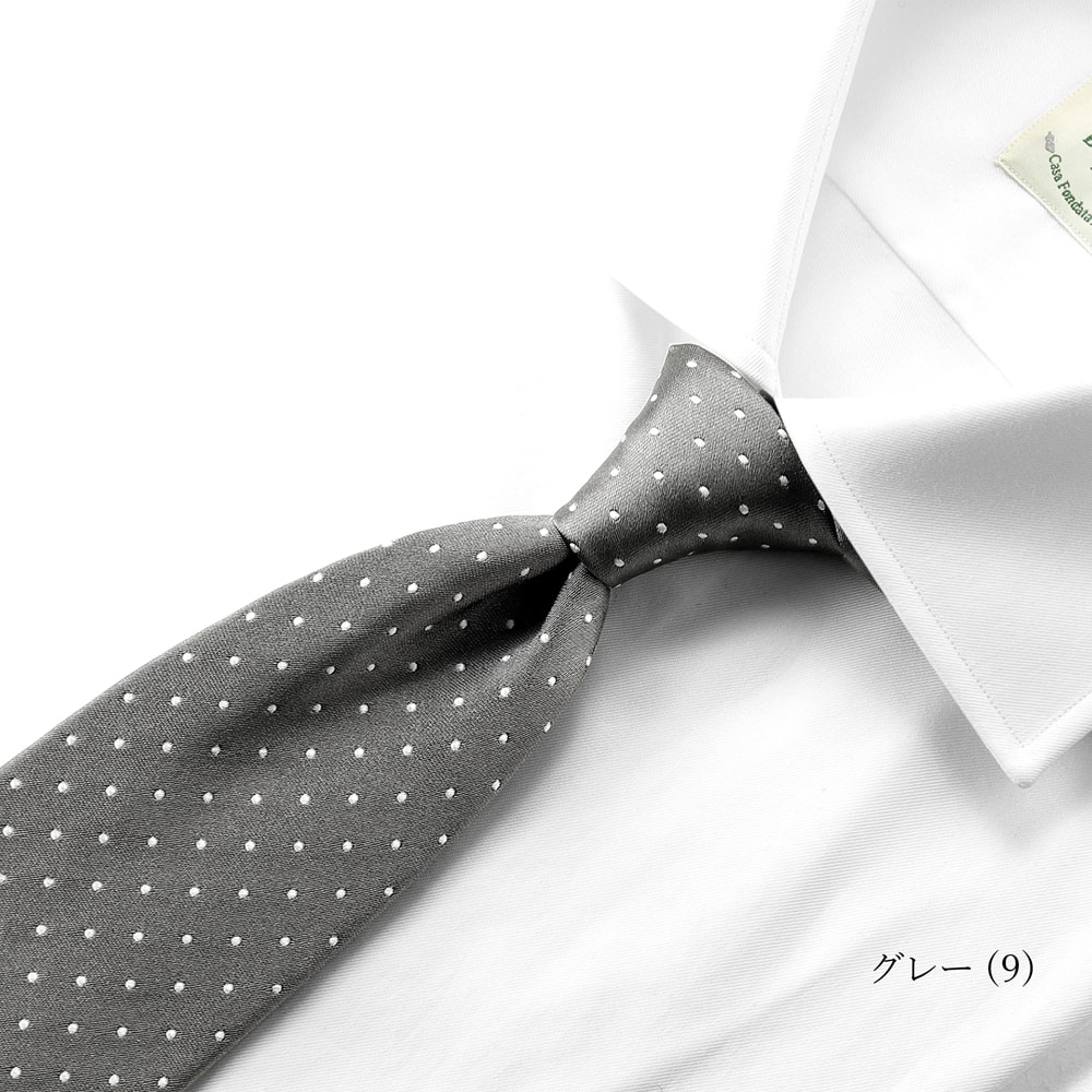 シルクサテンドットネクタイ／1070（10colors） | NECKTIE