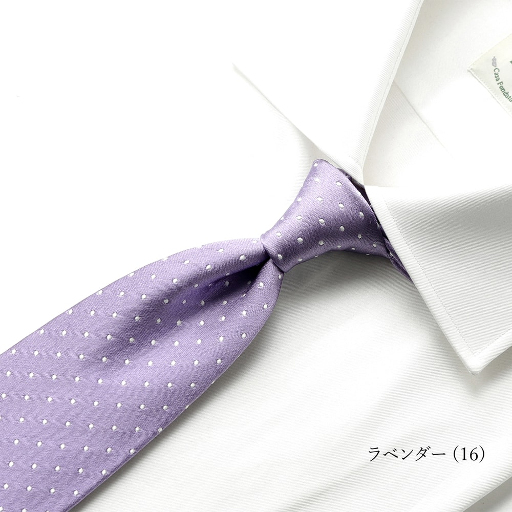シルクサテンドットネクタイ／1070（10colors） | NECKTIE
