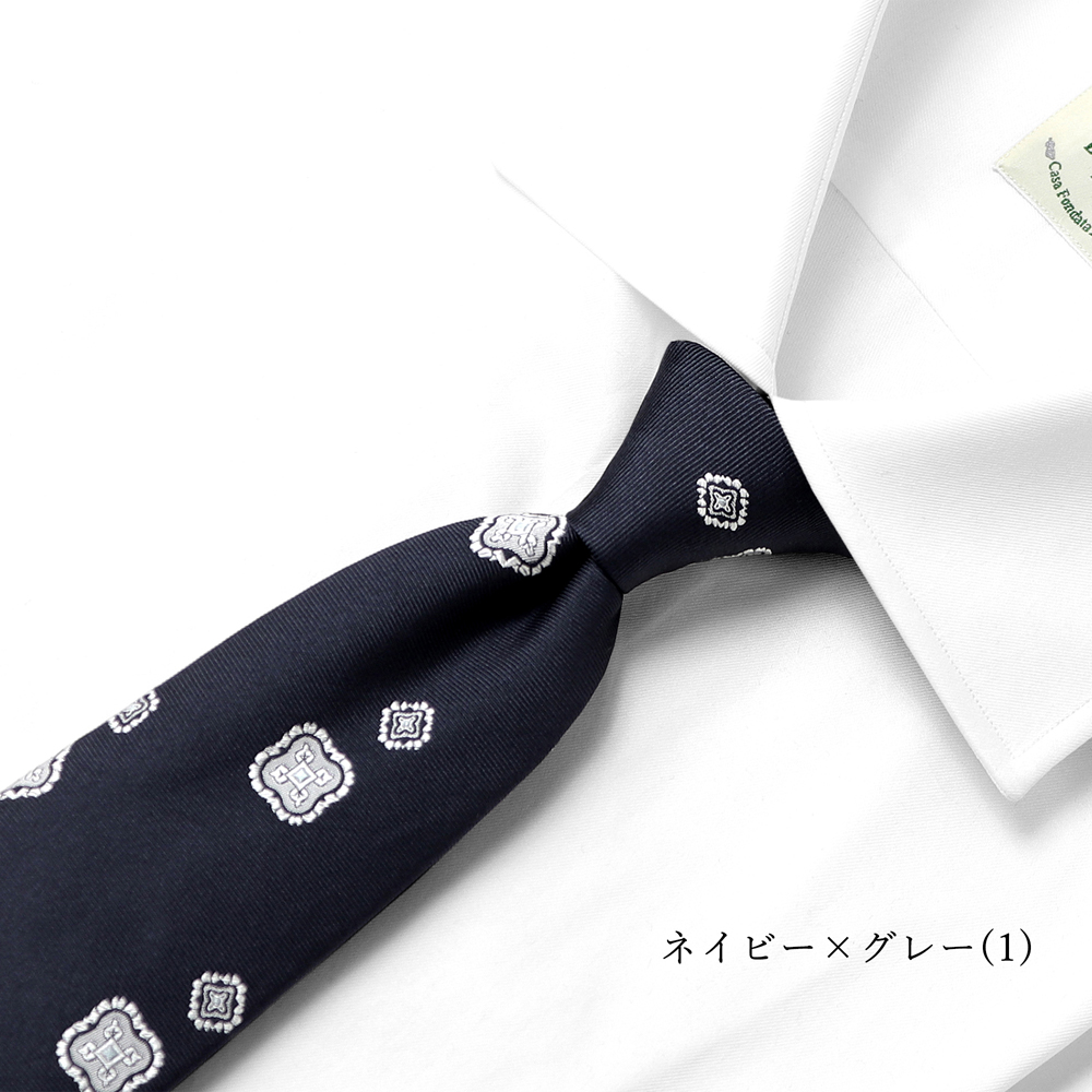 シルクツイル小紋柄ネクタイ／484106（3colors） | NECKTIE | LUIGI BORRELLI TOKYO ONLINE STORE（ ルイジボレッリ トーキョー オンラインストア）