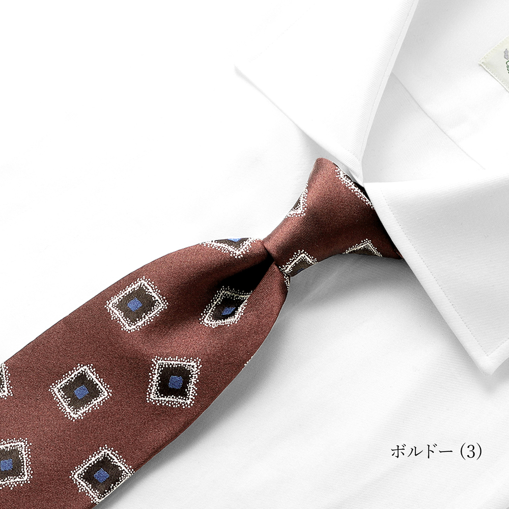 シルクジャカード小紋柄ネクタイ／453066（4colors） | NECKTIE | LUIGI BORRELLI TOKYO ONLINE  STORE（ルイジボレッリ トーキョー オンラインストア）