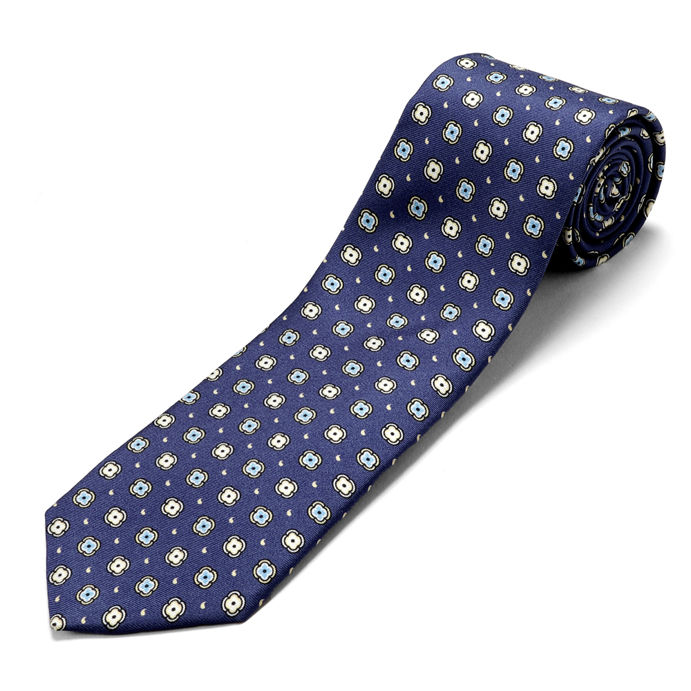 シルクプリント小紋ネクタイ／590789（3colors） | NECKTIE | LUIGI BORRELLI TOKYO ONLINE STORE（ ルイジボレッリ トーキョー オンラインストア）