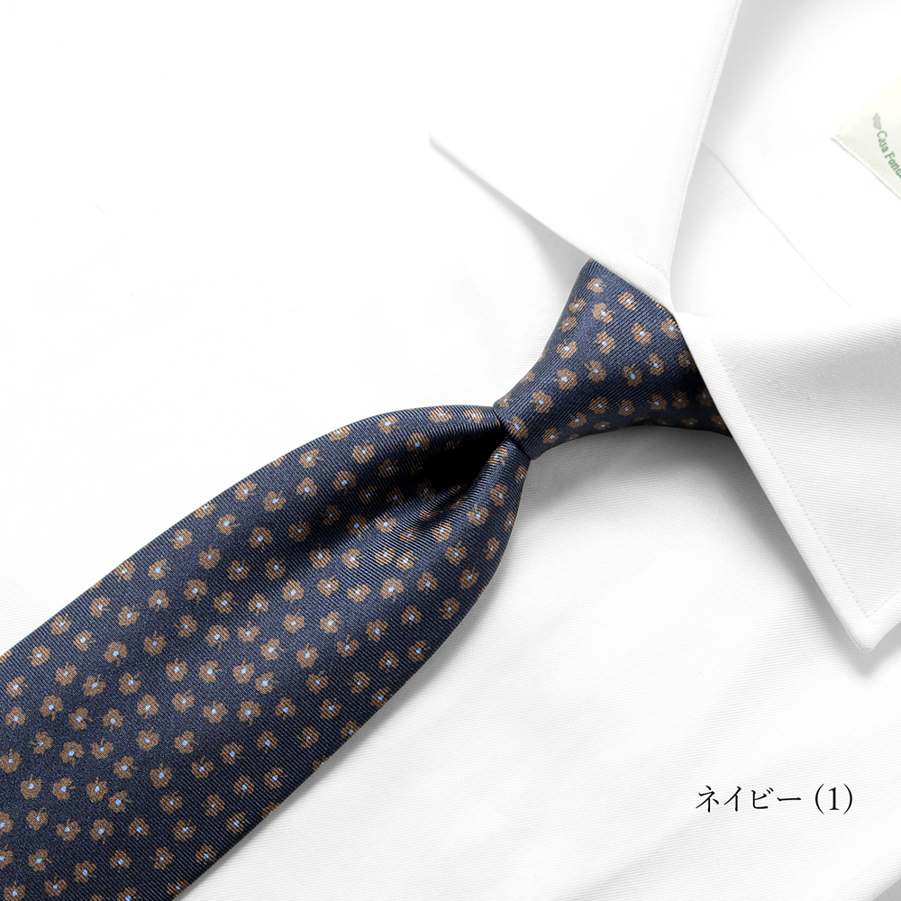 シルクプリント小花柄ネクタイ／470755（4colors） | NECKTIE | LUIGI BORRELLI TOKYO ONLINE  STORE（ルイジボレッリ トーキョー オンラインストア）