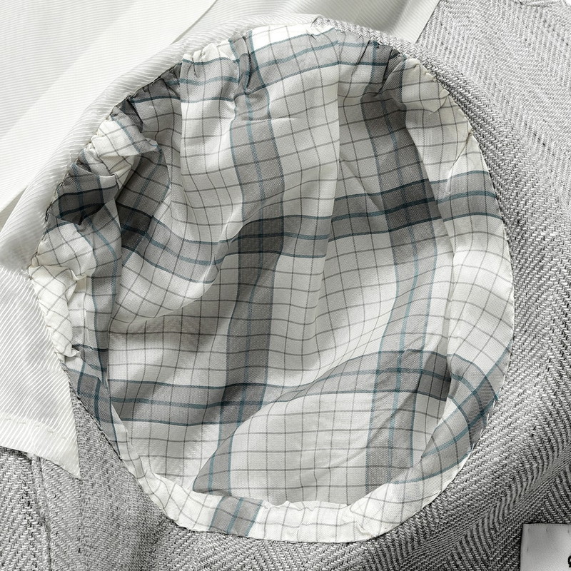 超希少　Brioni テーラードジャケット ヘリンボーン　シルク　リネン　スーツ 超希少 Brioni テーラードジャケット ヘリンボーン シルク