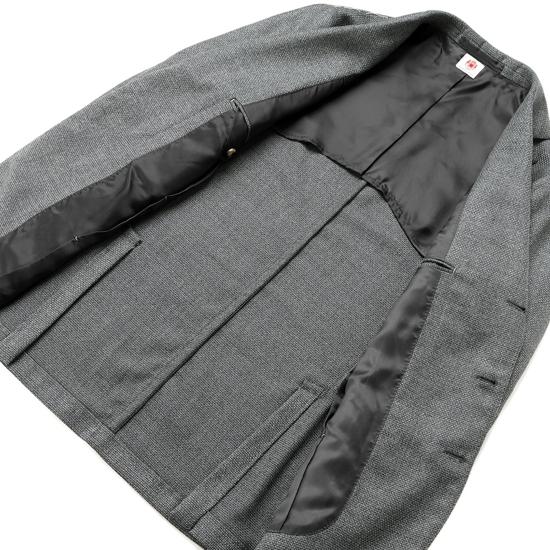 ウールホップサック3Bシングルジャケット／PROCIDA（ミディアムグレー