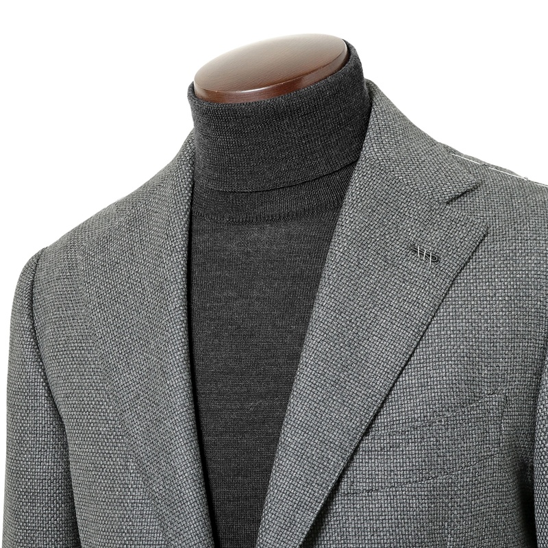 ウールホップサック3Bシングルジャケット／PROCIDA（ミディアムグレー