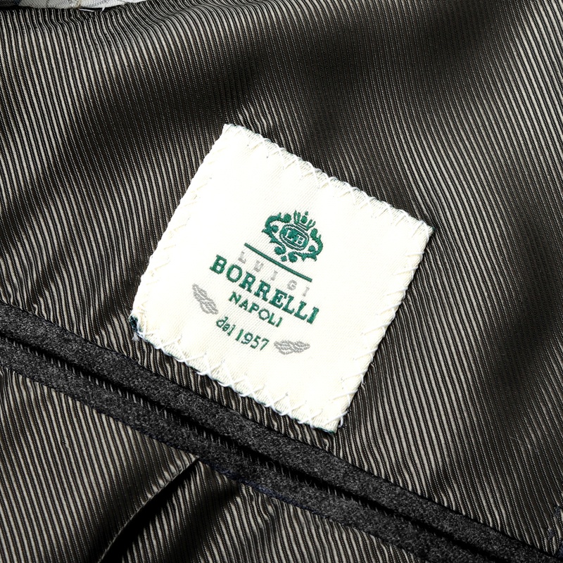 ウールライトフランネルシングルスーツ／PROCIDA（チャコールグレー