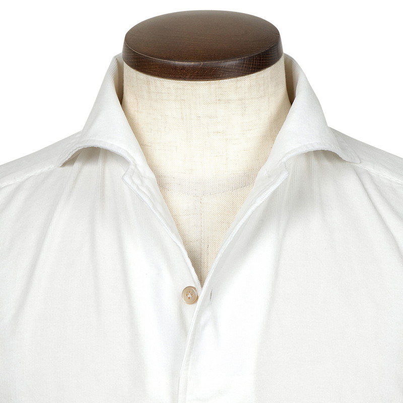 コットンコーデュロイイタリアンカラーカジュアルシャツ／VESUVIO