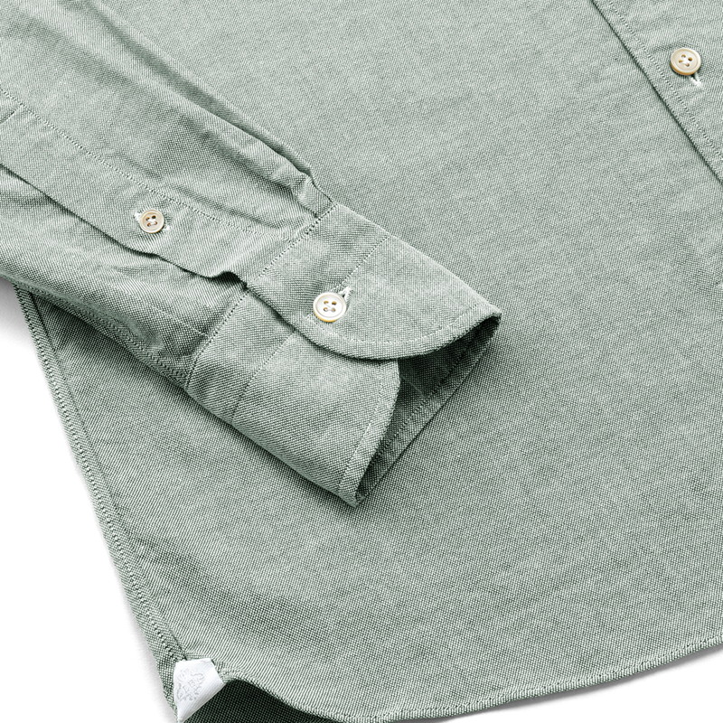 コットンオックスイタリアンカラーカジュアルシャツ／VESUVIO-EX