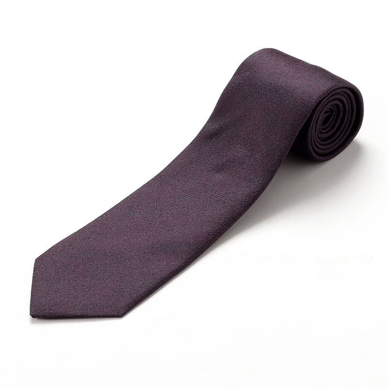 シルクジャカードメランジネクタイ／4189（ボルドー） | Silk Tie