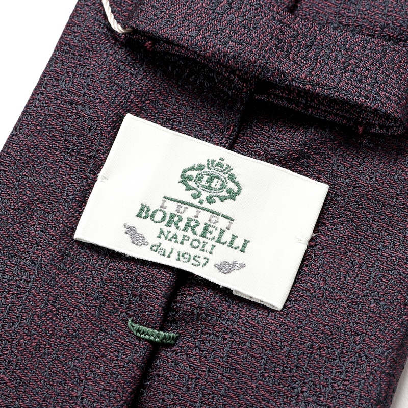 シルクジャカードメランジネクタイ／4189（ボルドー） | Silk Tie