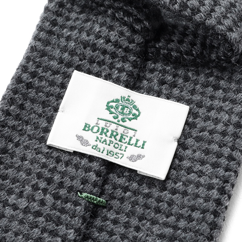 ウールバスケットソリッドネクタイ／30133（チャコールグレー） | Wool