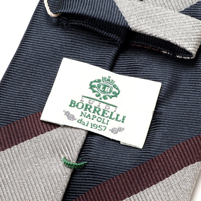 シルクツイルレジメンタルネクタイ／453057（ネイビー） | Silk Tie