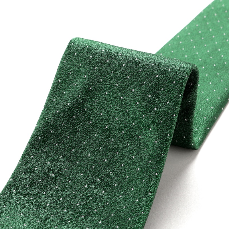 シルクジャカードピンドットネクタイ／1308（グリーン） | Silk Tie