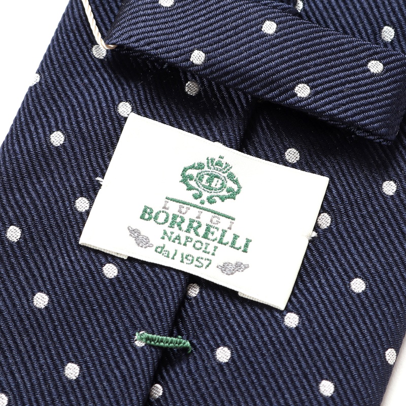 シルクツイルドットネクタイ／590769（ネイビー） | NECKTIE | LUIGI