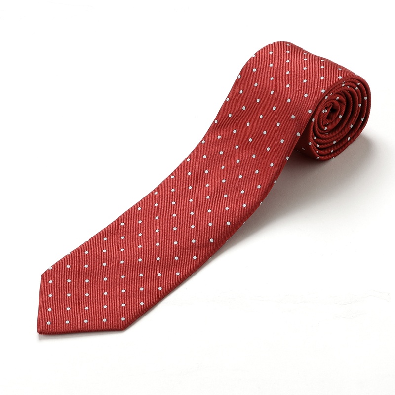 シルクツイルドットネクタイ／590769（レッド） | Silk Tie | LUIGI