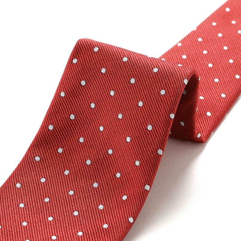シルクツイルドットネクタイ／590769（レッド） | Silk Tie | LUIGI