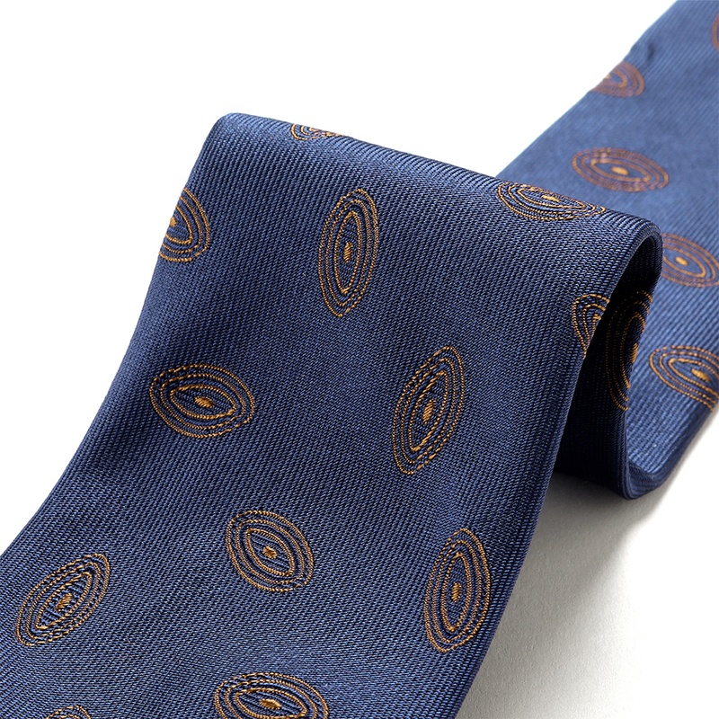 シルクツイル小紋柄ネクタイ／459026（ブルー） | Silk Tie | LUIGI