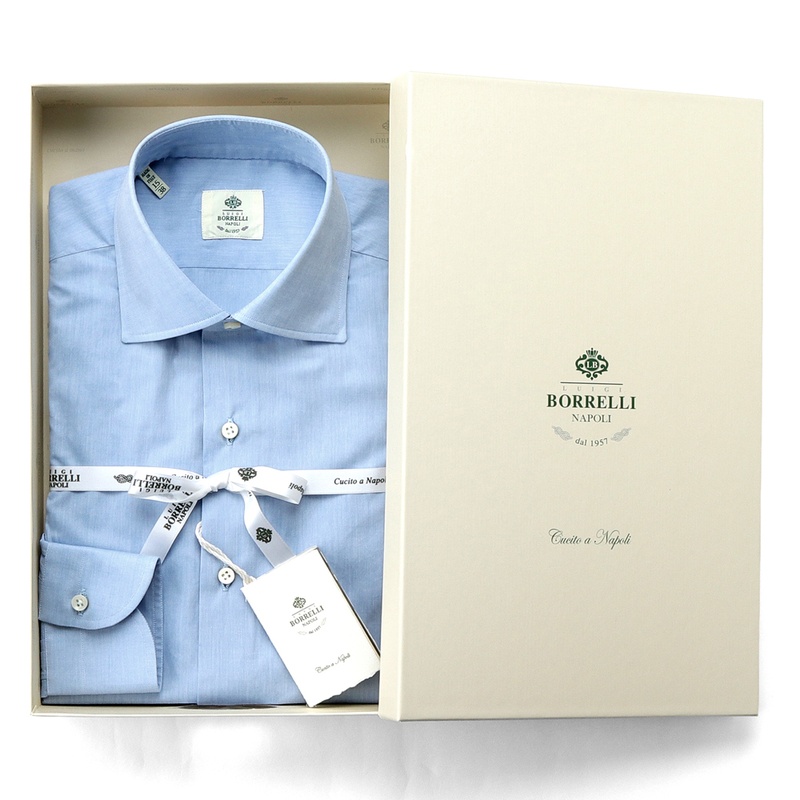 コットンポプリンセミワイドカラードレスシャツ／LUCIANO（R11015