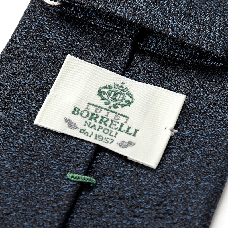 〔超美品〕ボレッリ ネクタイ ダークネイビー ソリッドタイ BORRELLI ルイジボレッリ ネイビー ソリッドタイ - メルカリ