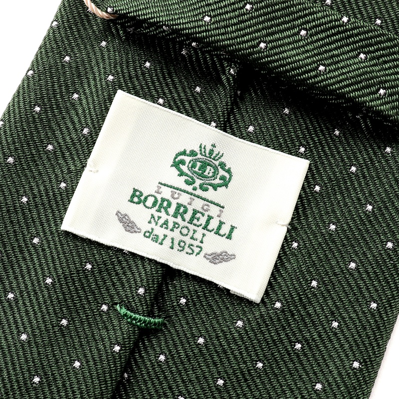 シルクツイルドットネクタイ／9059（グリーン） | Silk Tie | LUIGI