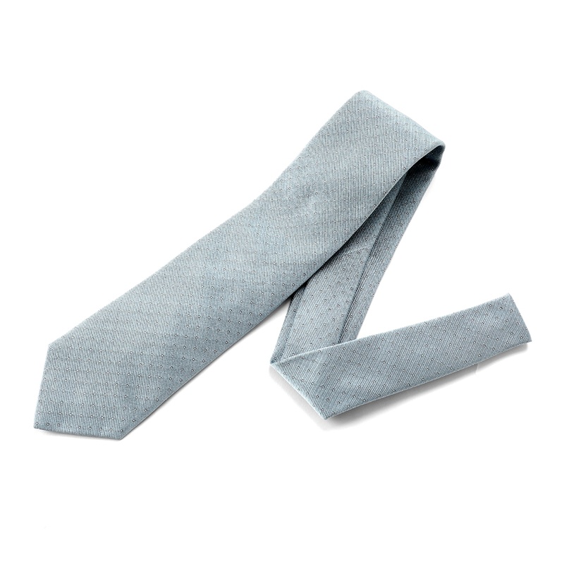 シルクツイルドットネクタイ／9059（クラウドブルー） | Silk Tie